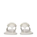 Gucci Women's Flip Flops Rubber White/Dirty White