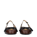 Valentino Garavani Ballerina Flats Women Leather Black/Brown
