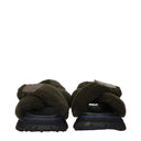 Burberry Women's Slides And Clogs Fur Green/Lake