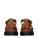 Prada Women's Leather Sandals Brown/Leather