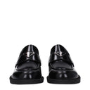 Prada Hombres Mocasines de cuero negros