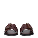 Loewe Chaussons Et Sabots Femme Cuir Rouge/Bourgogne