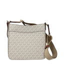 Michael Kors Jet Set Travel Crossbody Bag For Women Fabric Beige/Vanilla