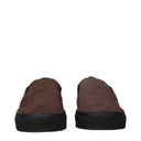 Moncler Slip On Monclub Men's Brown Suede