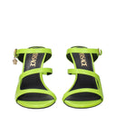 Versace Women's Sandals Green/Lime Leather