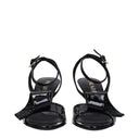 Prada Damess Lakleer zwarte sandalen