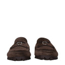 Salvatore Ferragamo Dougan Men's Loafers Suede Brown/Dark Brown
