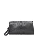 Tom Ford Women's Python Leather Silver/Black Clutch