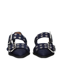 Ganni Damens Sandalen Stoff Blau/Denim