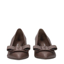 Salvatore Ferragamo Viva Donna Décolleté Gray/Cumin Leather