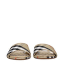 Burberry Sandals And Clogs Women Fabric Beige/Sand