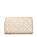 Me encanta Moschino Mujers Pochette de poliuretano dorado
