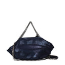 Stella Mc Cartney Women's Handbags Eco Suede Blue/Ink