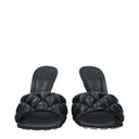 Bottega Veneta Women's Sandals Green/Ink Leather