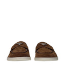 Prada Men's Suede Moccasins Brown/Cocoa