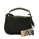 Burberry Men's Handbags Green Suede