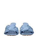 Bottega Veneta Damens Sandalen Hellblau/Eisleder