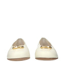 Valentino Garavani Women's Ballerina Shoes Beige/Ivory Leather