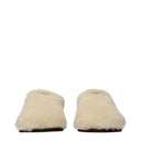 Prada Damens Pantoletten und Clogs Fell Beige/Travertin