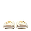 Valentino Garavani Sandals And Clogs Women Beige/Ivory Leather