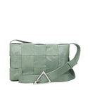 Bottega Veneta Women's Cassette Crossbody Bags Green/Sage Leather