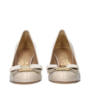 Salvatore Ferragamo Carla Women's Beige/Bone Patent Leather Pumps