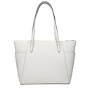 Michael Kors Charlotte Women's Shoulder Bag Leather White/Optical White