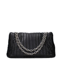 Balenciaga Monaco Shoulder Bag Women Leather Black