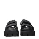 Alexander Mc Queen Men's Leather Black Sandals