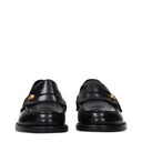 Versace Women's Leather Black Loafers