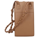 Jil Sander Crossbody Phone Case Women Leather Brown/Light Brown