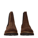 Eleventy Women's Brown Suede Ankle Boots