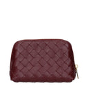 Bottega Veneta Women's Pochette Leather Red/Barolo