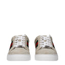 Gucci Ace Men's Sneakers Beige Suede