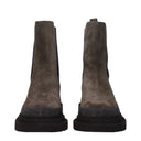 Brunello Cucinelli Women's Ankle Boots Suede Gray/Taupe