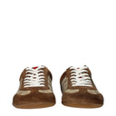 Gucci Men's Sneakers Beige/Brown Fabric