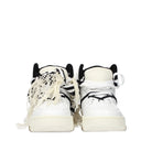 Saint Laurent Herrens Turnschuhe aus weißem Leder