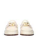 Valentino Garavani Men's Moccasins Beige/Ivory Leather