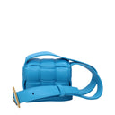Bottega Veneta Cassette Crossbody Bags For Women In Sky Blue/Pool Leather