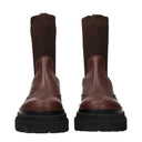 Eleventy Women's Boots Brown/Black Leather