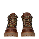 Prada Damess Laarzen Bruin/Cognac Leer