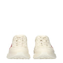 Gucci Demetra Sneakers Men's Leather Beige/Ivory