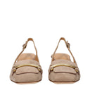 Sandały damskie Tod's Zamszowe, beżowe/Cappuccino