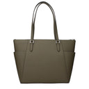 Michael Kors Charlotte Women's Shoulder Bag Green/Olive Leather