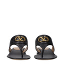 Valentino Garavani Damens Flip-Flops Leder Schwarz