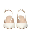 Stuart Weitzman Damens Sandalen Beige/Creme Leder