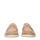 Tod's Women's Suede Moccasins Pink/Flesh Pink