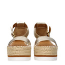 See By Chloé Zeppe Women's Leather Gold/Platinum