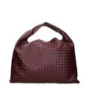 Bottega Veneta Damess Hop Schoudertas Rood/Barolo Leer