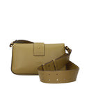 Pinko Crossbody Bags Love One Women Leather Green/Kangaroo